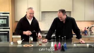 How to make a frappé coffee using an aerolatte milk frother [upl. by Atiuqam]