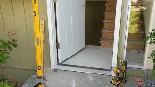 Jeld Wen Front Door Installation  Really crappy products and craftsmanship PART 1 [upl. by Nylcaj]