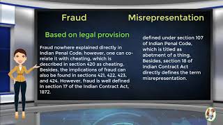 What is Difference Between Fraud amp Misrepresentation [upl. by Deeyn388]