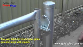 Gate Latch 2 way for round pipe and square [upl. by Sigismondo112]