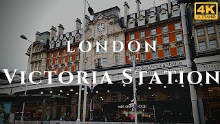 London Victoria Station Walk Through England 4K [upl. by Jehias]