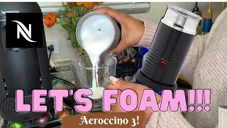 How To Foam Milk With Aeroccino 3 Make Coffee With Foam Tips amp Tricks  Easy Foamed Latte Recipe [upl. by Zales]