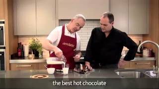 How to make a hot chocolate using an aerolatte milk frother [upl. by Sinegold]