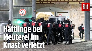 Gefängnismeuterei Polizei stürmt Knast in Thüringen  JVA Untermaßfeld [upl. by Leanne]