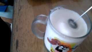 Aerolatte Review Frothing Cold Milk In Under 1 Minute [upl. by Eedyah81]